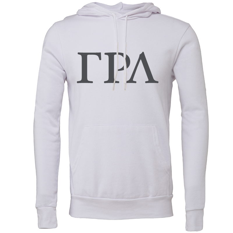 Gamma Rho Lambda Lettered Hooded Sweatshirts