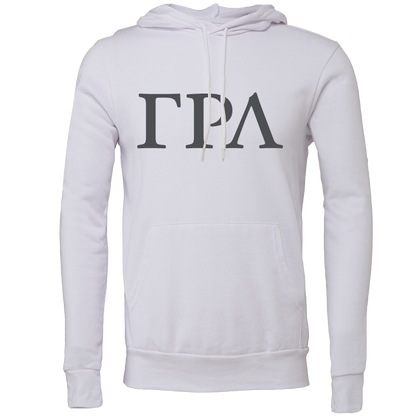 Gamma Rho Lambda Lettered Hooded Sweatshirts