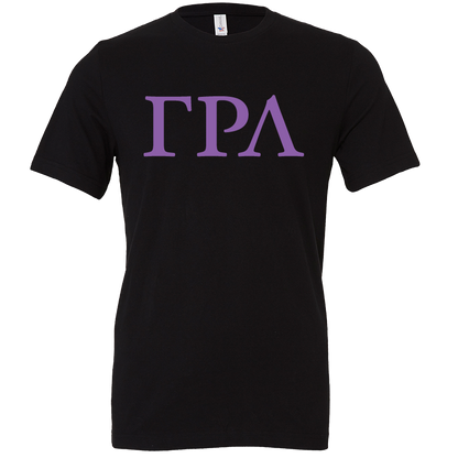 Gamma Rho Lambda Lettered Short Sleeve T-Shirts