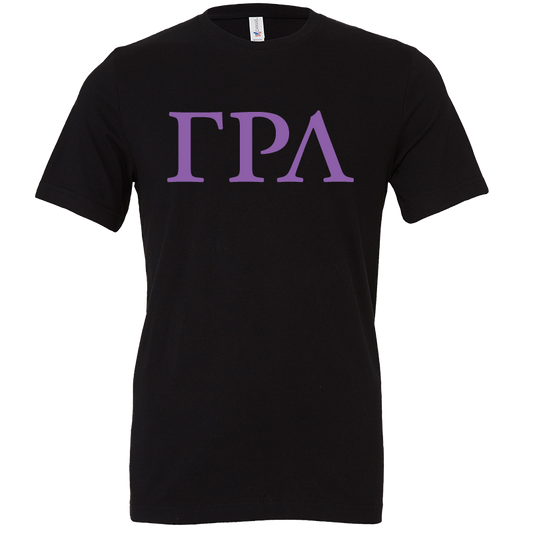 Gamma Rho Lambda Lettered Short Sleeve T-Shirts