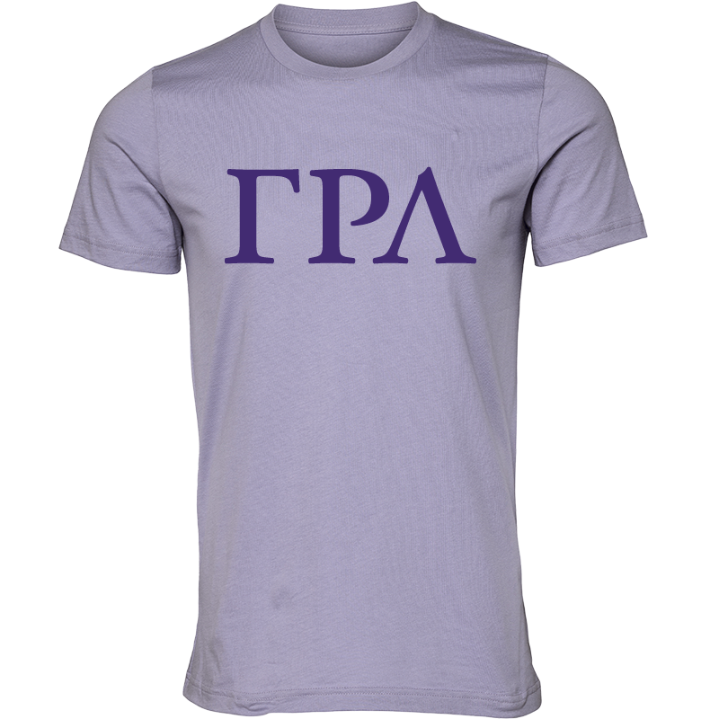 Gamma Rho Lambda Lettered Short Sleeve T-Shirts