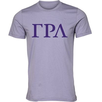 Gamma Rho Lambda Lettered Short Sleeve T-Shirts