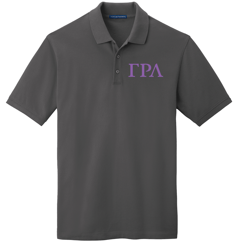 Gamma Rho Lambda Men's Embroidered Polo Shirt