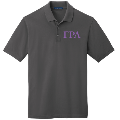 Gamma Rho Lambda Men's Embroidered Polo Shirt