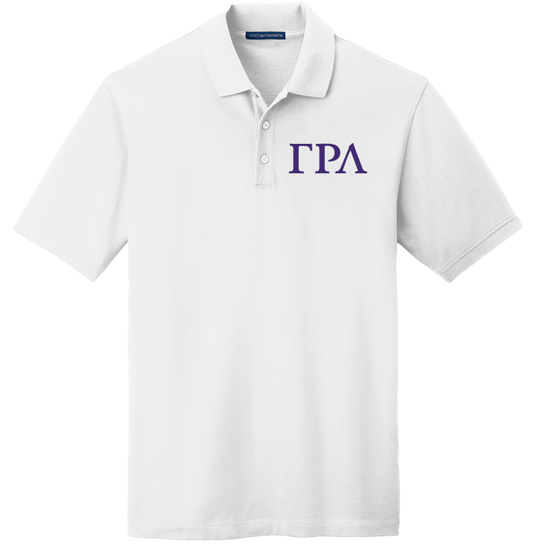 Gamma Rho Lambda Men's Embroidered Polo Shirt