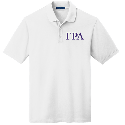 Gamma Rho Lambda Men's Embroidered Polo Shirt