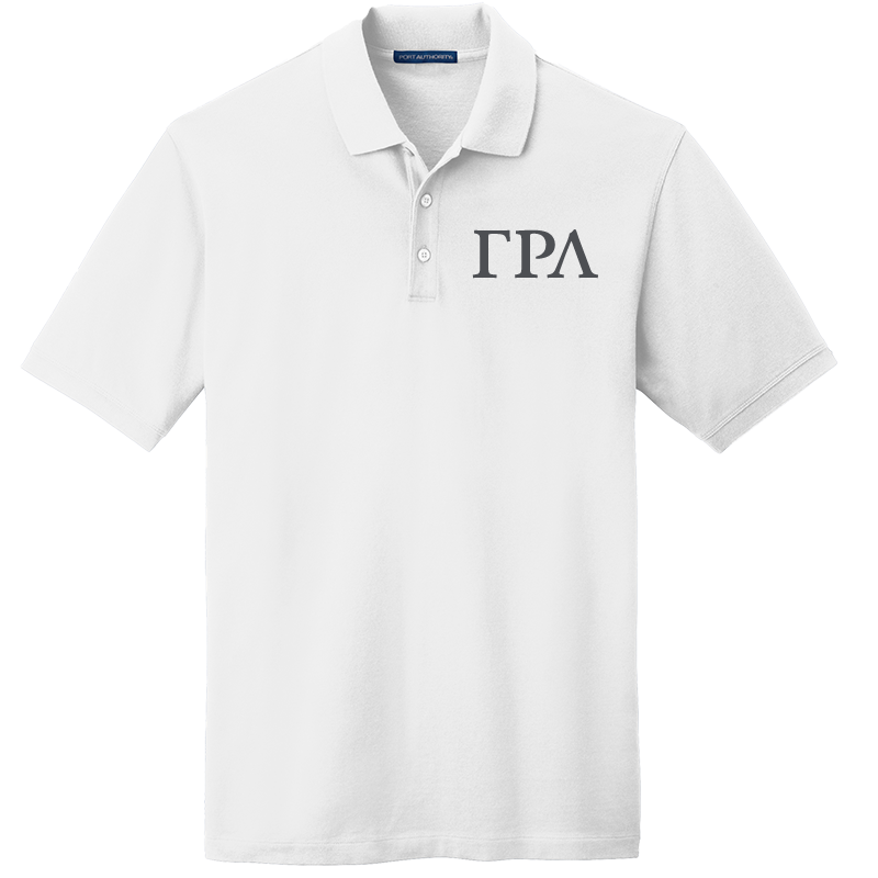 Gamma Rho Lambda Men's Embroidered Polo Shirt