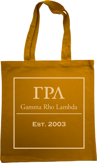 Gamma Rho Lambda Tote Bags
