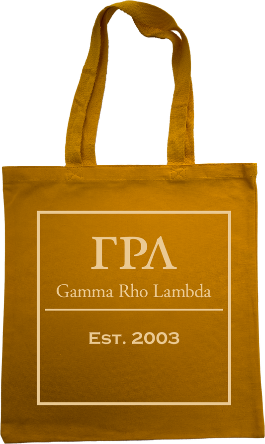 Gamma Rho Lambda Tote Bags
