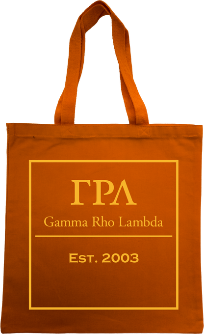 Gamma Rho Lambda Tote Bags