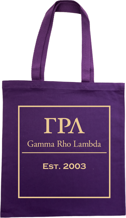 Gamma Rho Lambda Tote Bags