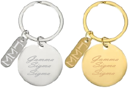 Gamma Sigma Sigma Name and Letters Keychains