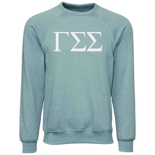 Gamma Sigma Sigma Embroidered Lettered Crewneck Sweatshirts