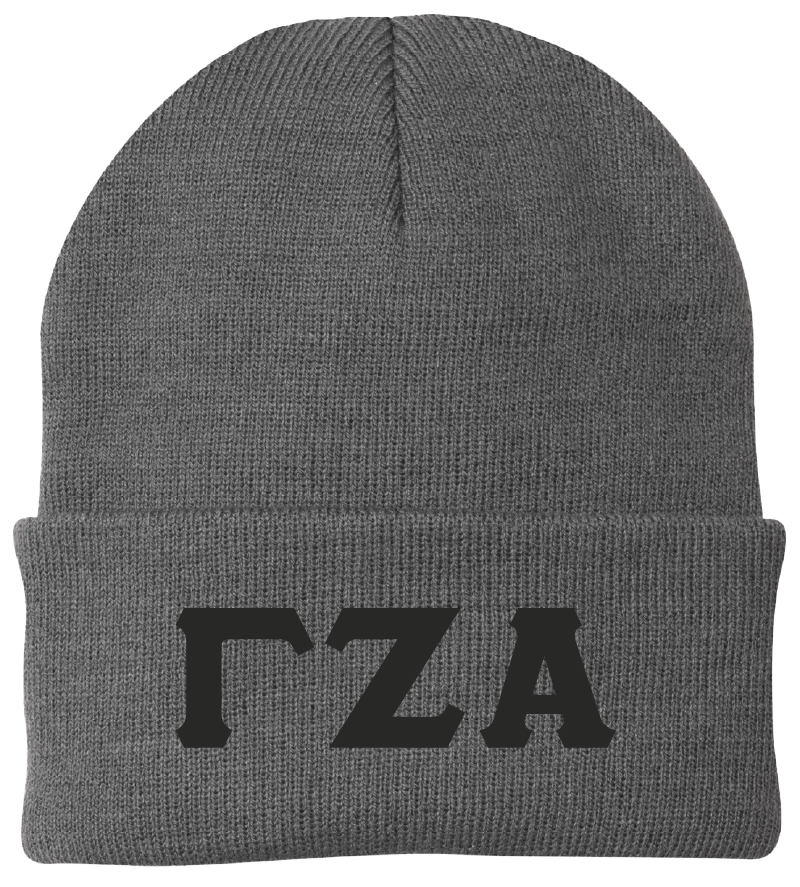 Gamma Zeta Alpha Lettered Beanies