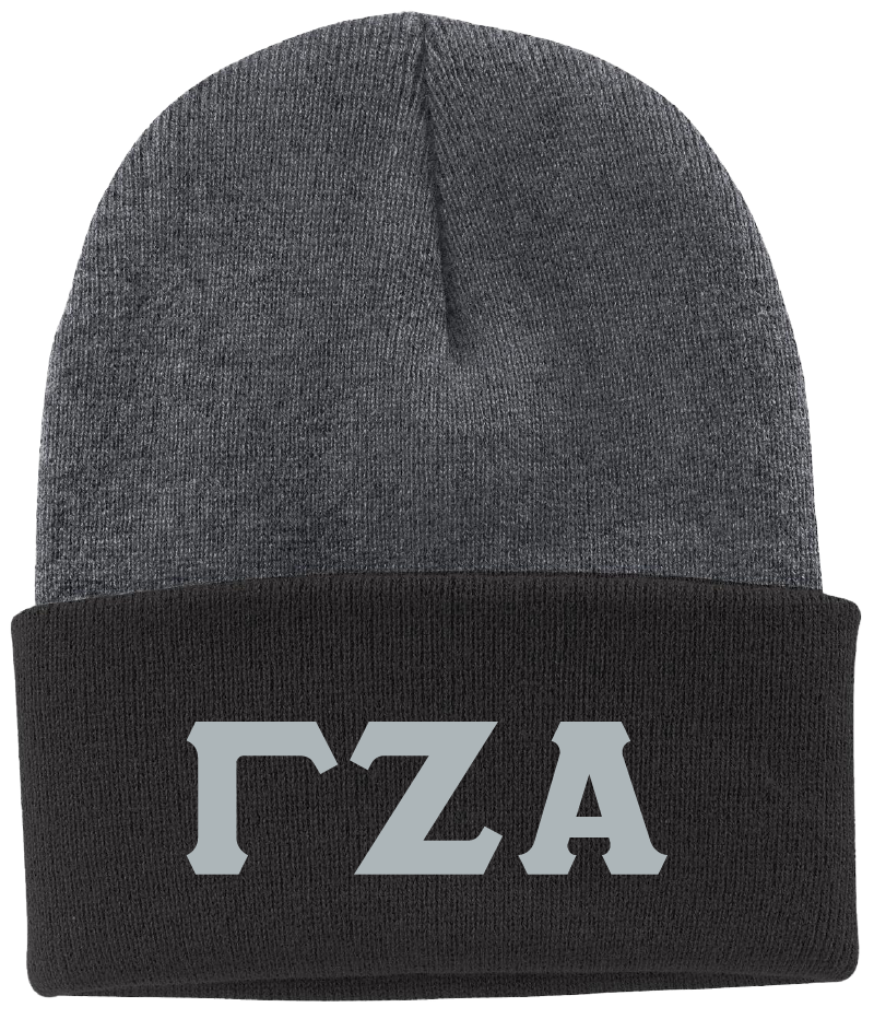 Gamma Zeta Alpha Lettered Beanies