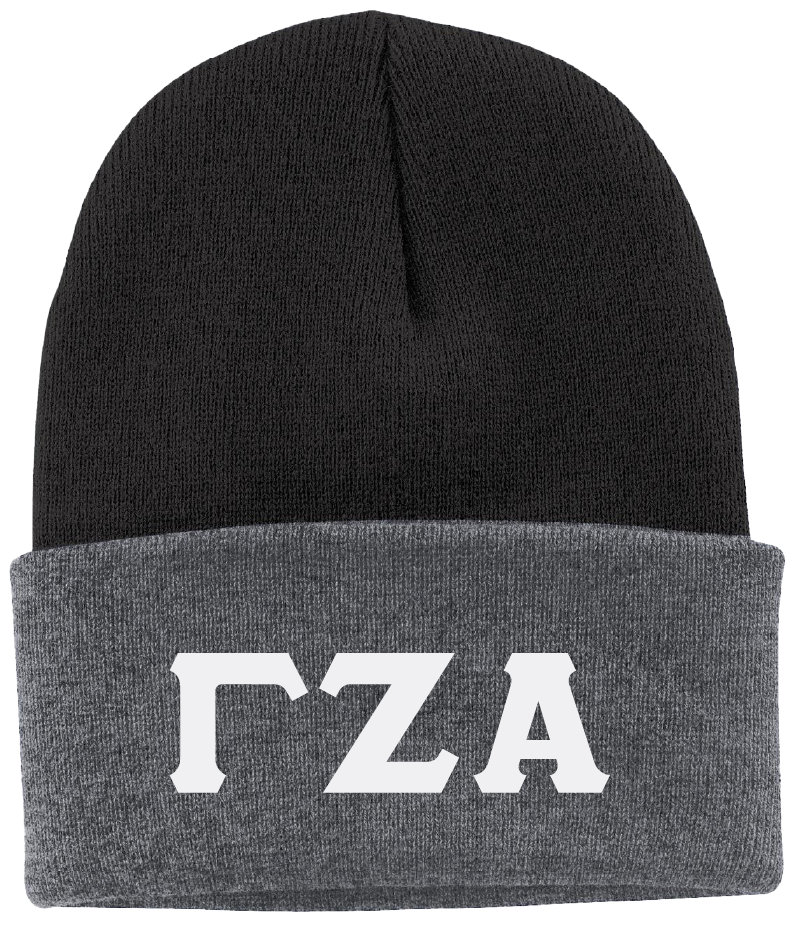 Gamma Zeta Alpha Lettered Beanies