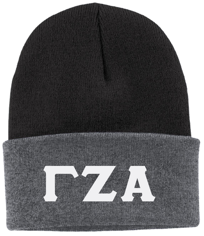 Gamma Zeta Alpha Lettered Beanies