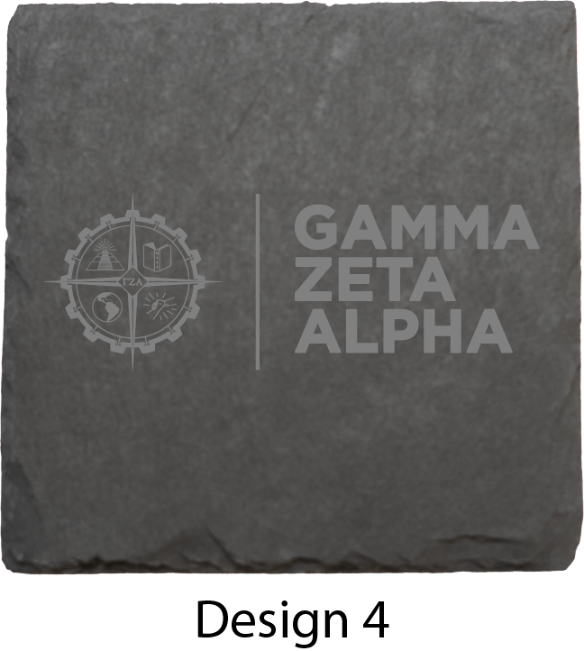Gamma Zeta Alpha Stone Coasters - 4-Pack