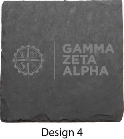 Gamma Zeta Alpha Stone Coasters - 4-Pack