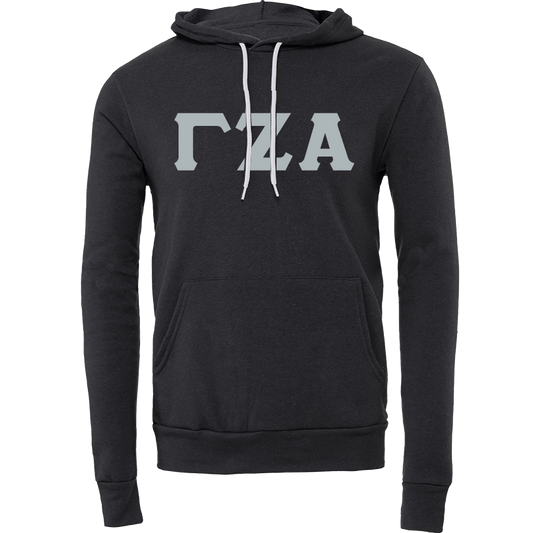 Gamma Zeta Alpha Embroidered Lettered Hooded Sweatshirts