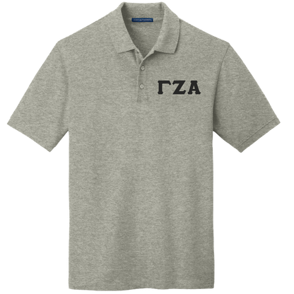 Gamma Zeta Alpha Men's Embroidered Polo Shirt