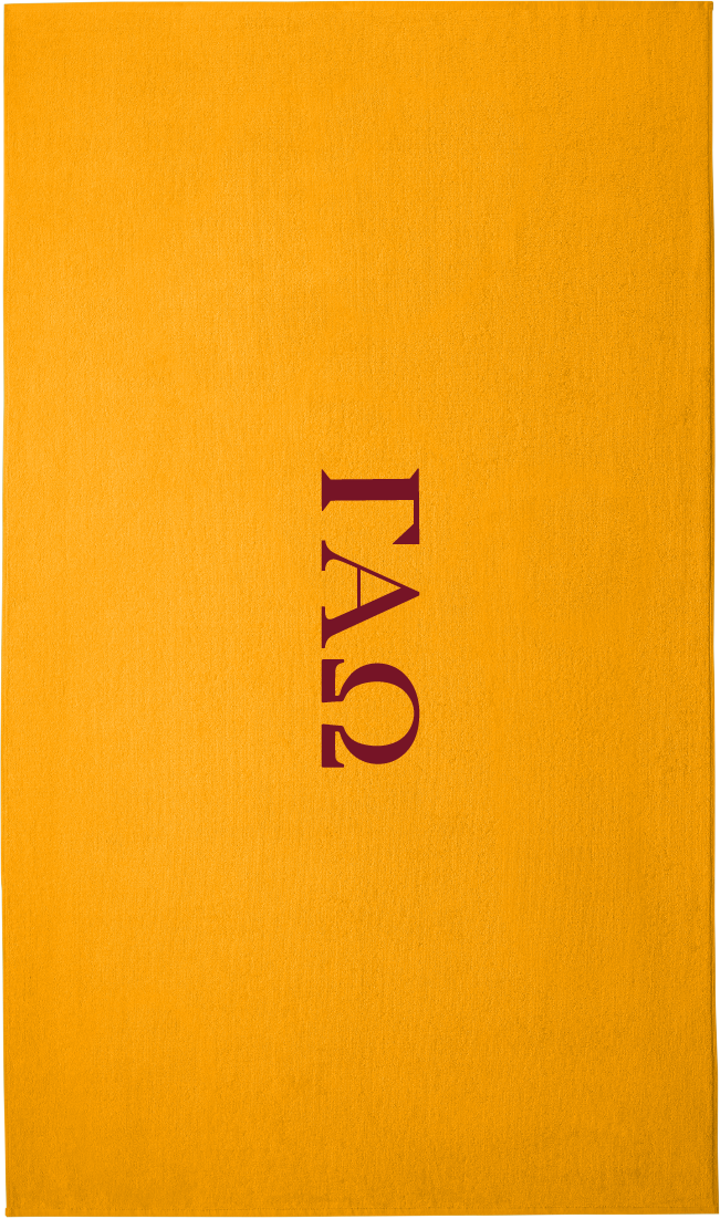 Gamma Beta Chi Lettered Beach Towels