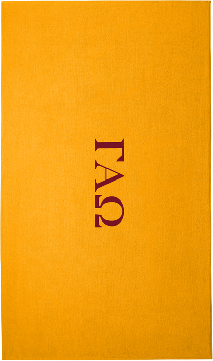 Gamma Beta Chi Lettered Beach Towels