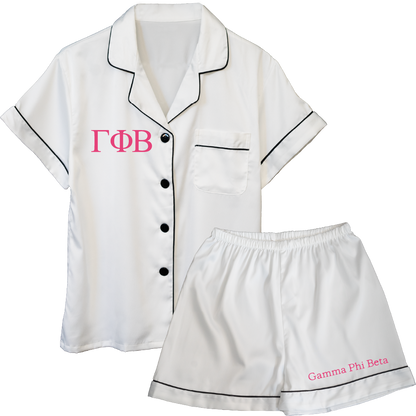 Gamma Phi Beta Embroidered Ladies' Pajama Sets