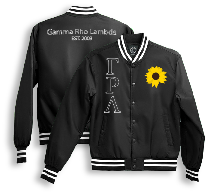 Gamma Rho Lambda Bomber Jackets