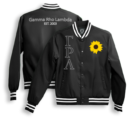 Gamma Rho Lambda Bomber Jackets