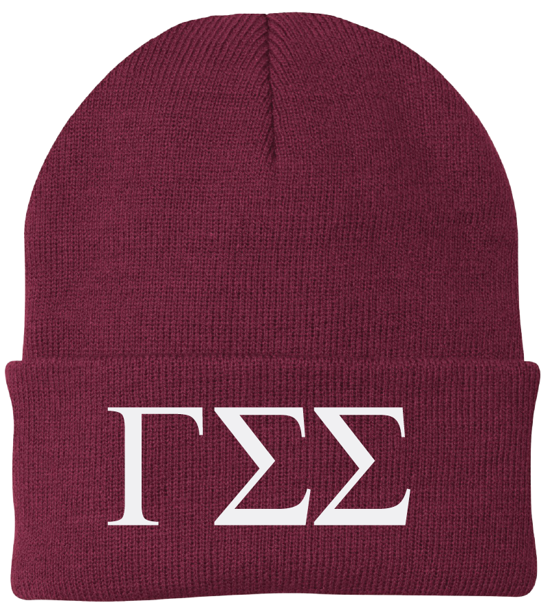 Gamma Sigma Sigma Lettered Beanies