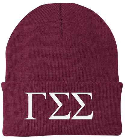 Gamma Sigma Sigma Lettered Beanies