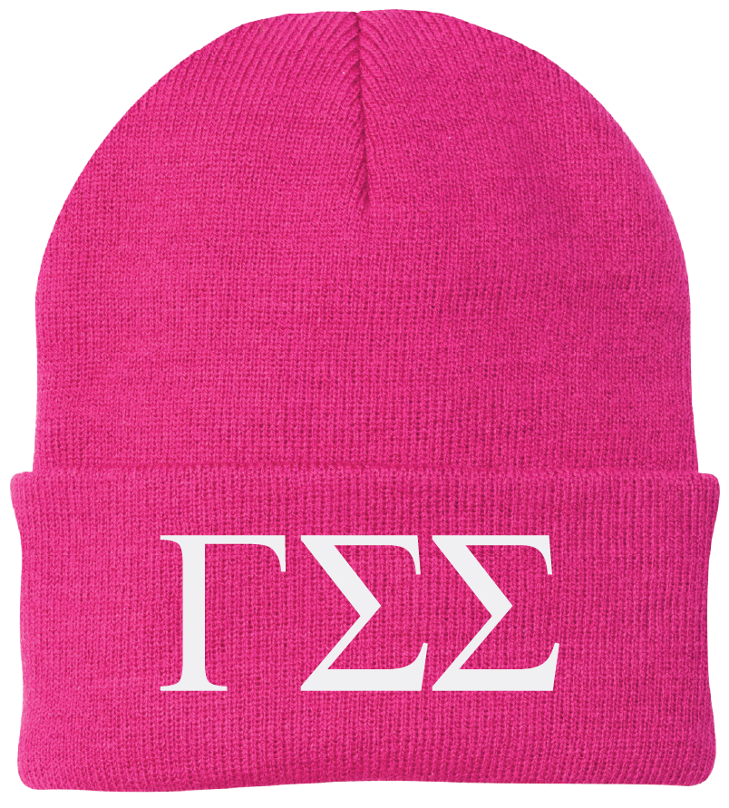 Gamma Sigma Sigma Lettered Beanies