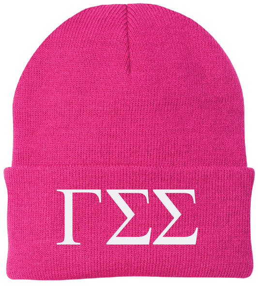 Gamma Sigma Sigma Lettered Beanies