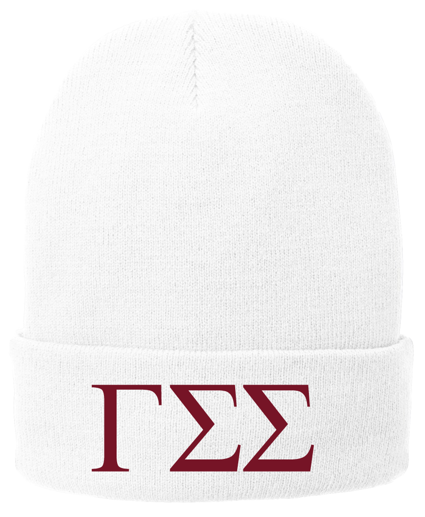 Gamma Sigma Sigma Lettered Beanies