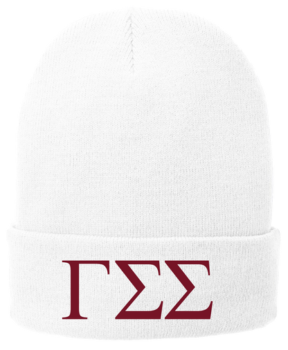 Gamma Sigma Sigma Lettered Beanies