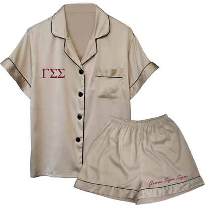 Gamma Sigma Sigma Embroidered Ladies' Pajama Sets