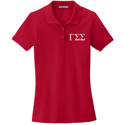 Gamma Sigma Sigma Ladies' Embroidered Polo Shirt