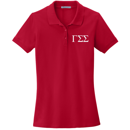 Gamma Sigma Sigma Ladies' Embroidered Polo Shirt