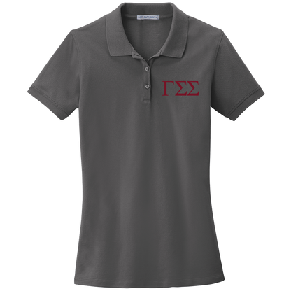 Gamma Sigma Sigma Ladies' Embroidered Polo Shirt