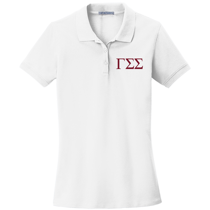 Gamma Sigma Sigma Ladies' Embroidered Polo Shirt