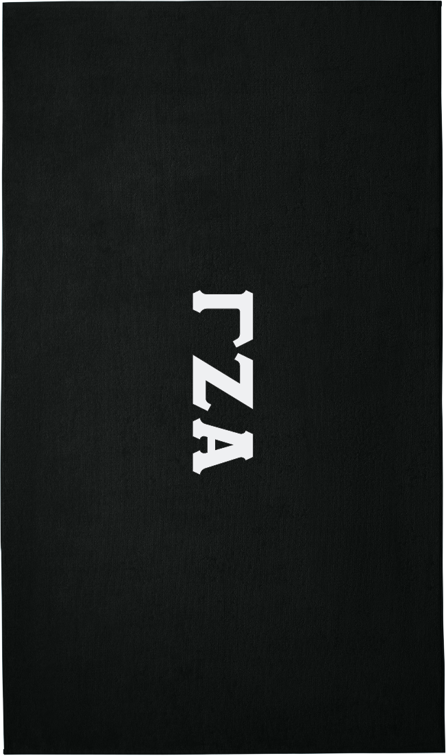Gamma Zeta Alpha Lettered Beach Towels