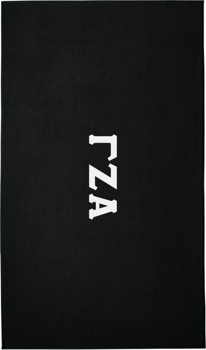 Gamma Zeta Alpha Lettered Beach Towels