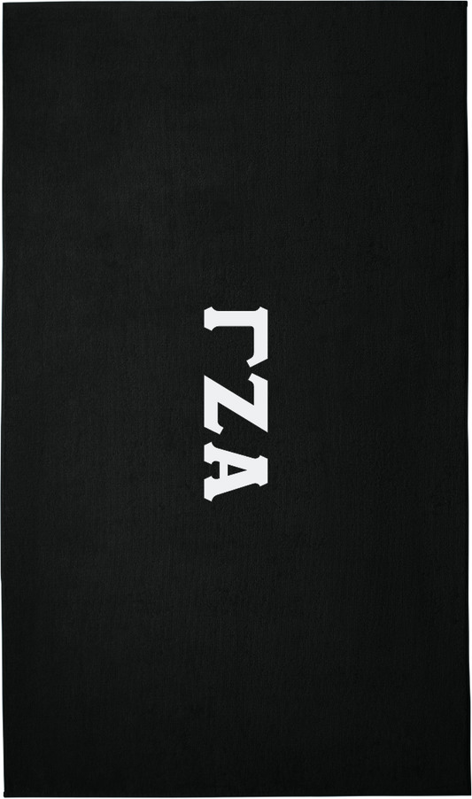 Gamma Zeta Alpha Lettered Beach Towels