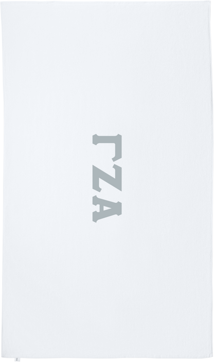 Gamma Zeta Alpha Lettered Beach Towels