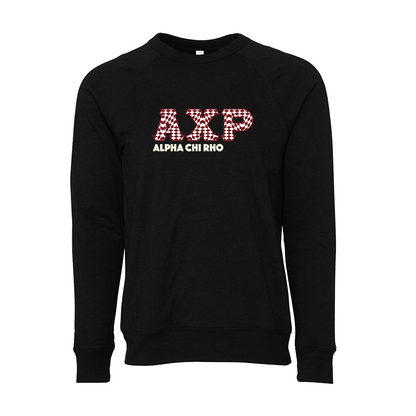 Alpha Chi Rho Applique Letters Crewneck Sweatshirt