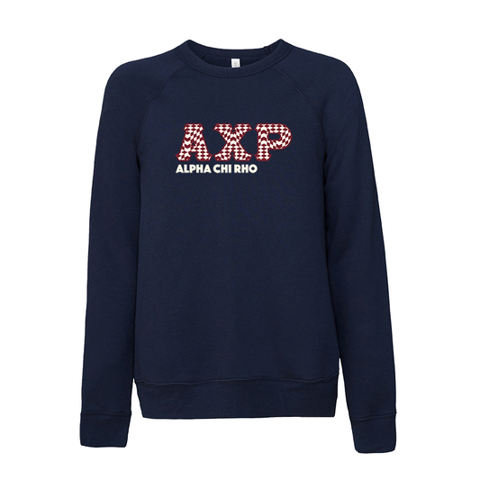 Alpha Chi Rho Applique Letters Crewneck Sweatshirt