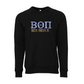 Beta Theta Pi Applique Letters Crewneck Sweatshirt