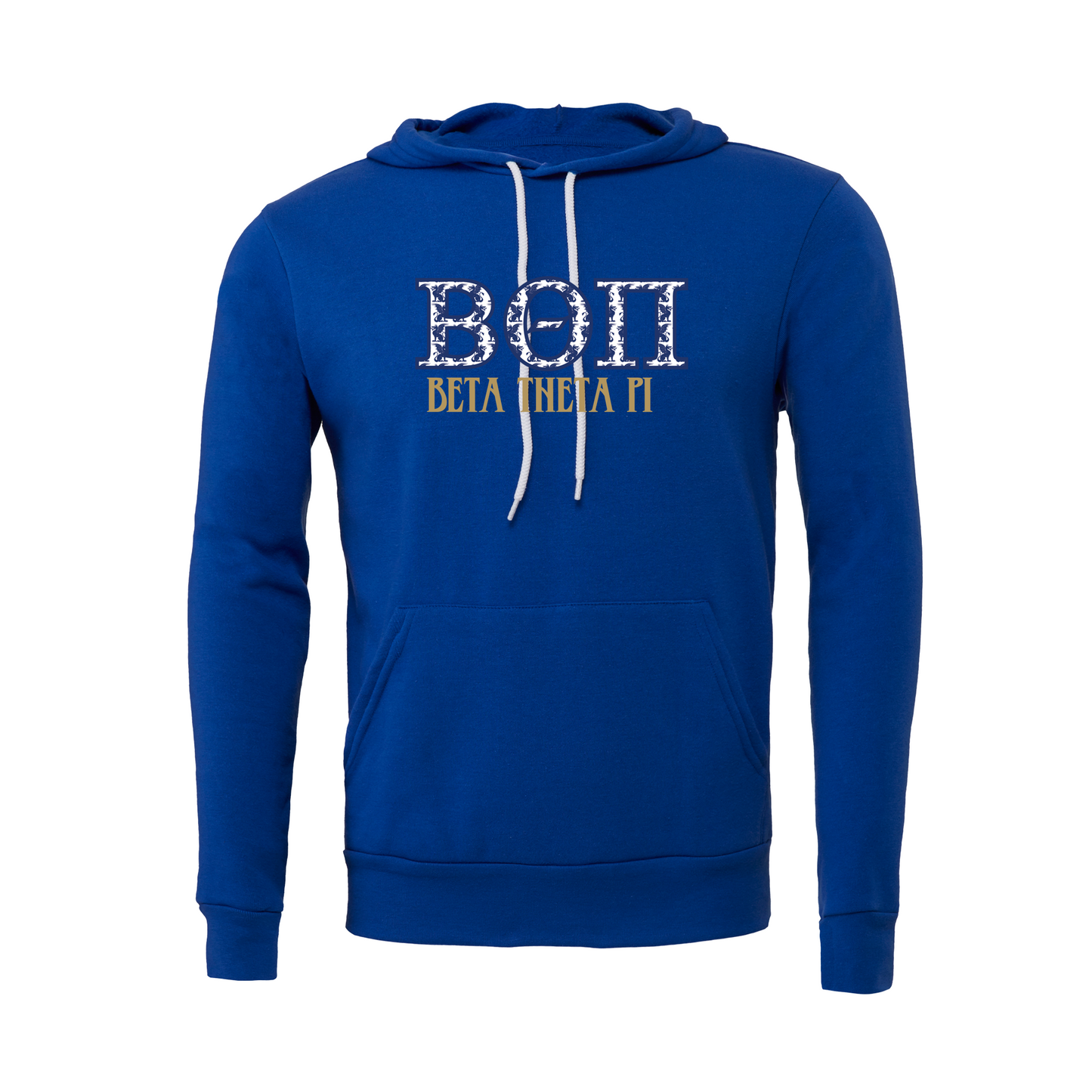 Beta Theta Pi Applique Letters Hooded Sweatshirt