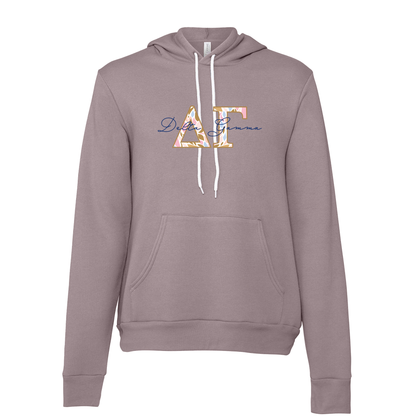 Delta Gamma Applique Letters Hooded Sweatshirt